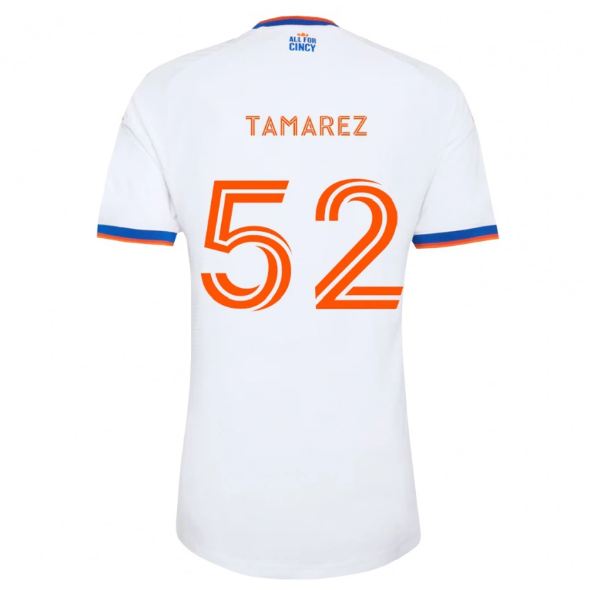 Danxen Herren Lucas Tamarez #52 Weiß Marineblau Orange Auswärtstrikot Trikot 2026/27 T-Shirt