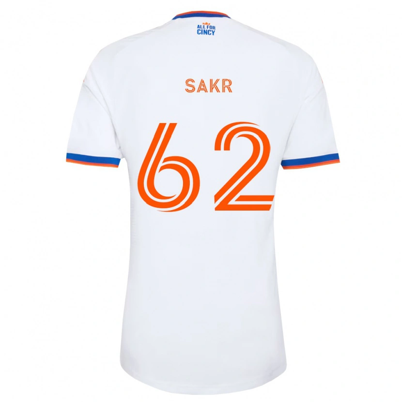 Danxen Herren Ali Sakr #62 Weiß Marineblau Orange Auswärtstrikot Trikot 2026/27 T-Shirt