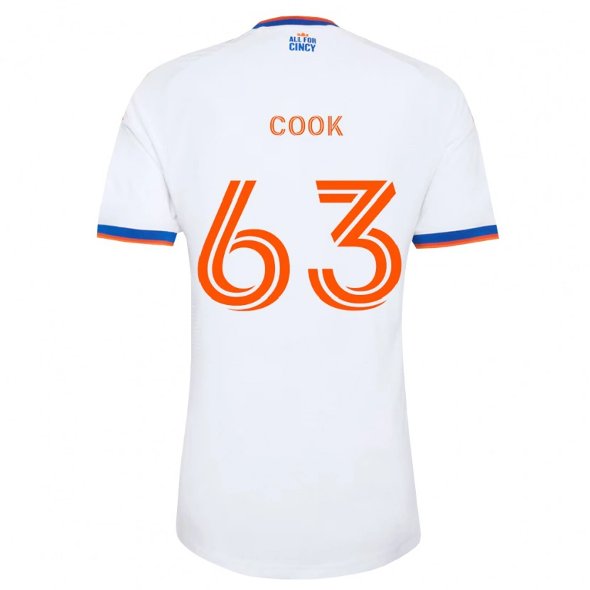 Danxen Herren Steel Cook #63 Weiß Marineblau Orange Auswärtstrikot Trikot 2026/27 T-Shirt