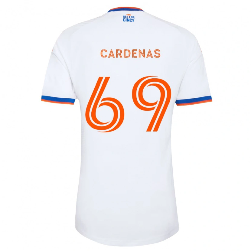 Danxen Herren Jared Cardenas #69 Weiß Marineblau Orange Auswärtstrikot Trikot 2026/27 T-Shirt