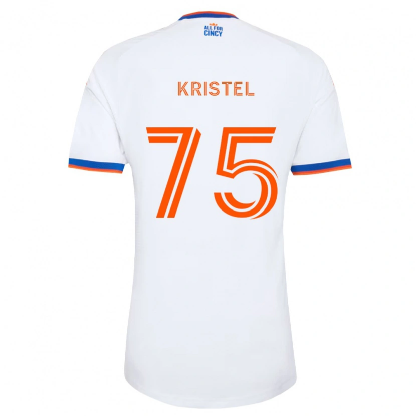 Danxen Herren Brandon Kristel #75 Weiß Marineblau Orange Auswärtstrikot Trikot 2026/27 T-Shirt