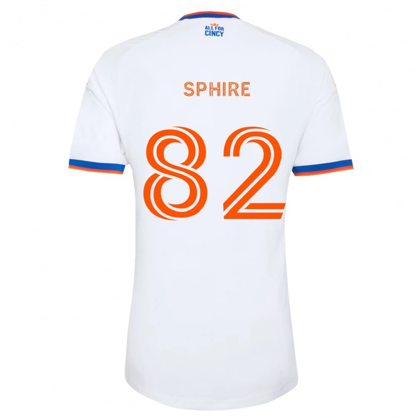 Danxen Herren Camden Sphire #82 Weiß Marineblau Orange Auswärtstrikot Trikot 2026/27 T-Shirt