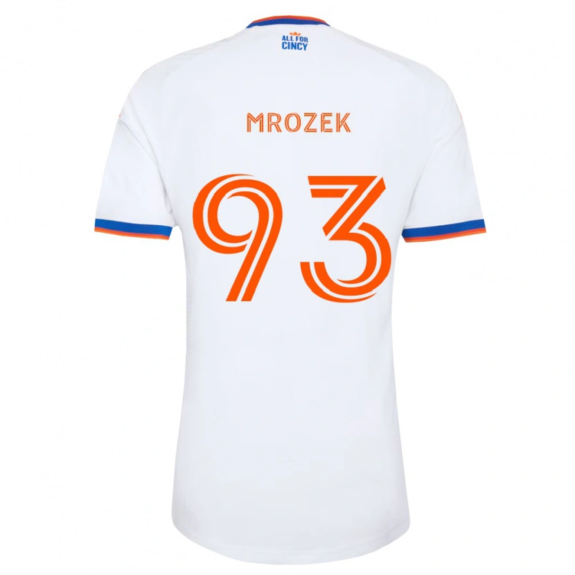 Danxen Herren Fabian Mrozek #93 Weiß Marineblau Orange Auswärtstrikot Trikot 2026/27 T-Shirt