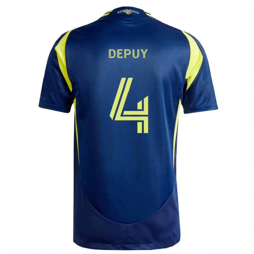 Danxen Herren Nick Depuy #4 Gelb Marineblau Auswärtstrikot Trikot 2026/27 T-Shirt