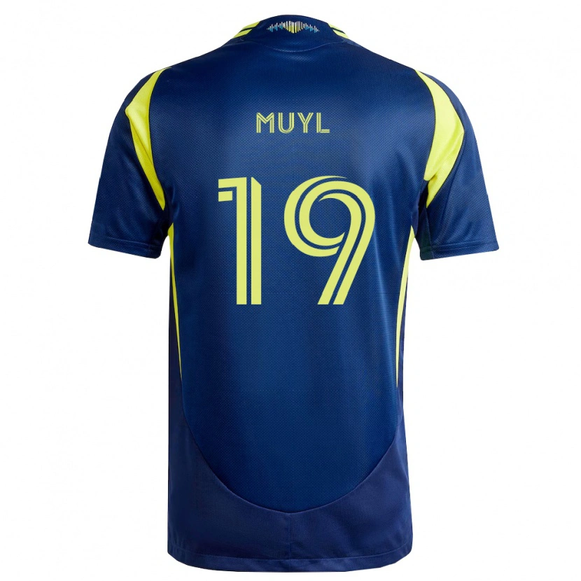 Danxen Herren Alex Muyl #19 Gelb Marineblau Auswärtstrikot Trikot 2026/27 T-Shirt