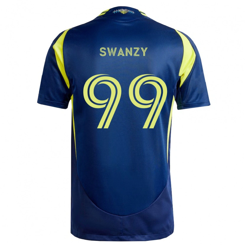 Danxen Herren Joshua Swanzy #99 Gelb Marineblau Auswärtstrikot Trikot 2026/27 T-Shirt