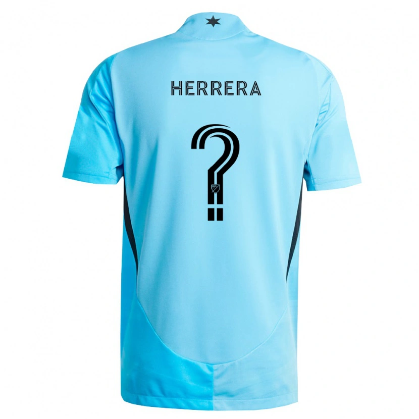 Danxen Herren Oscar Herrera #0 Hellblau Schwarz Auswärtstrikot Trikot 2026/27 T-Shirt