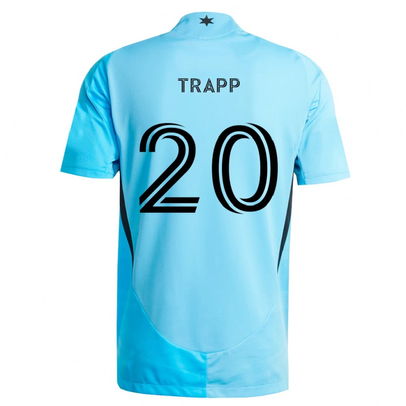 Danxen Herren Wil Trapp #20 Hellblau Schwarz Auswärtstrikot Trikot 2026/27 T-Shirt