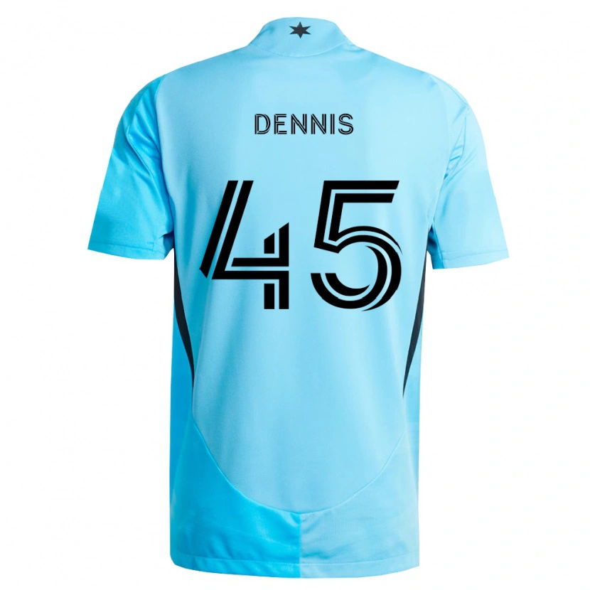 Danxen Herren Tim Dennis #45 Hellblau Schwarz Auswärtstrikot Trikot 2026/27 T-Shirt