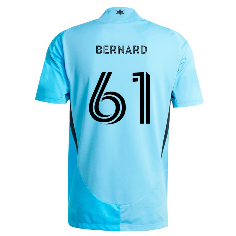 Danxen Herren Jadan Bernard #61 Hellblau Schwarz Auswärtstrikot Trikot 2026/27 T-Shirt