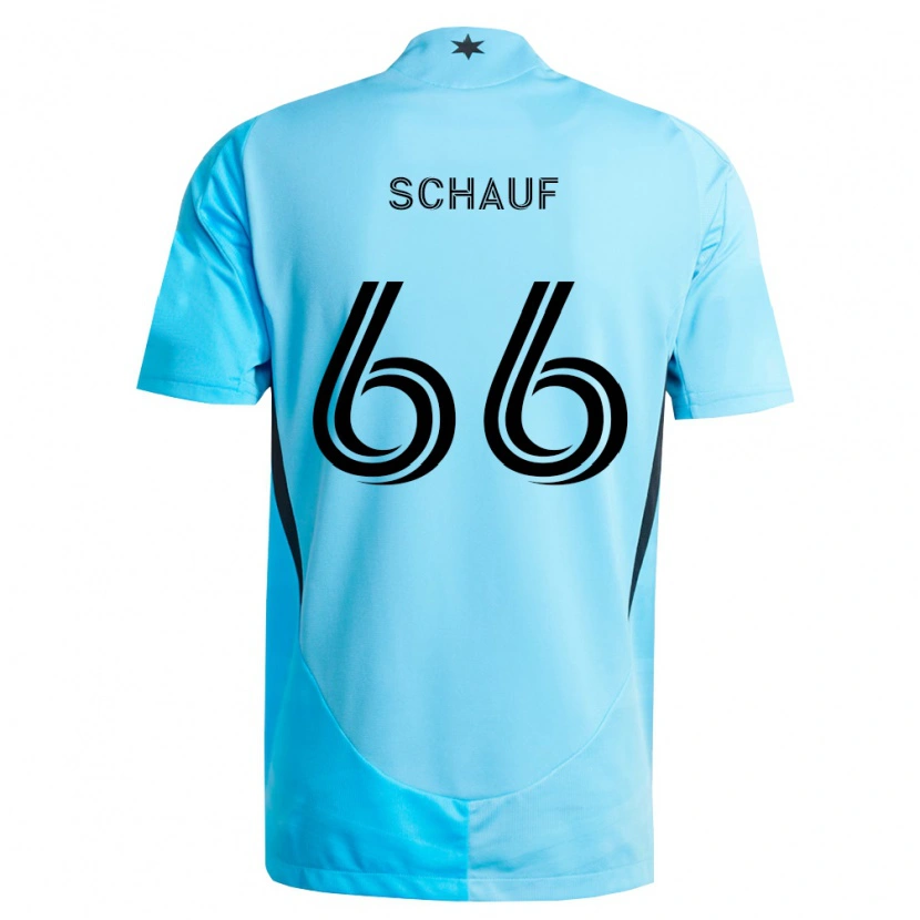 Danxen Herren Brody Schauf #66 Hellblau Schwarz Auswärtstrikot Trikot 2026/27 T-Shirt