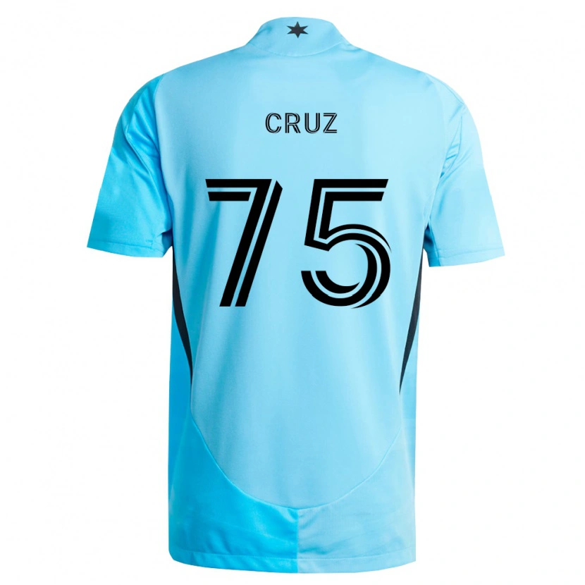 Danxen Herren Hector Cruz #75 Hellblau Schwarz Auswärtstrikot Trikot 2026/27 T-Shirt