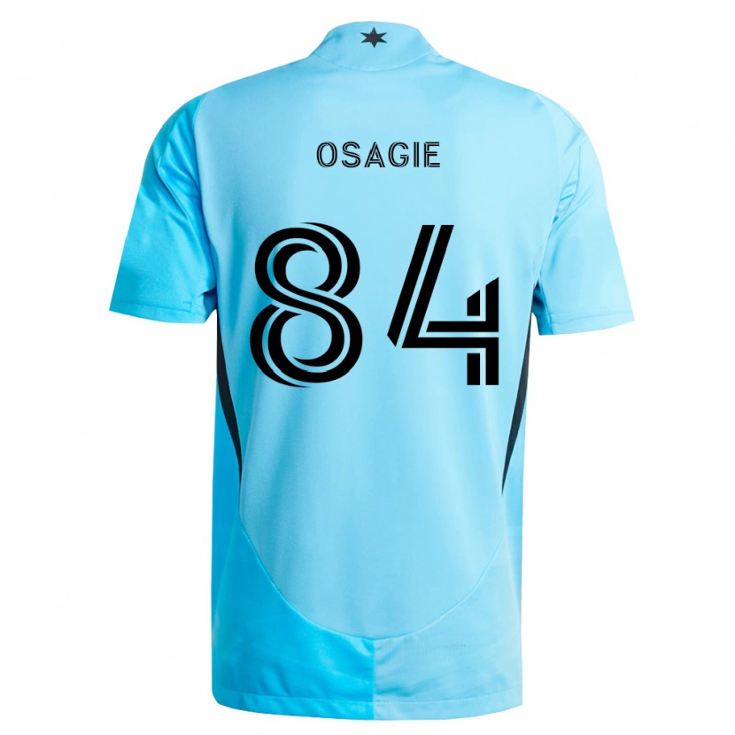 Danxen Herren Nosazena Osagie #84 Hellblau Schwarz Auswärtstrikot Trikot 2026/27 T-Shirt