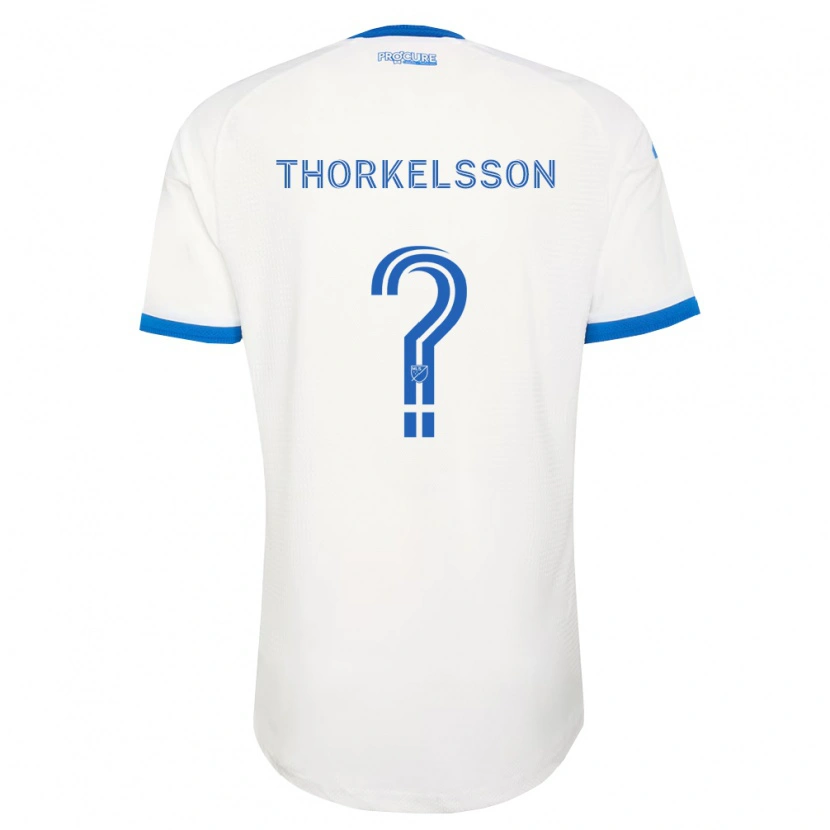 Danxen Herren Róbert Orri Thorkelsson #0 Himmelblau Weiß Auswärtstrikot Trikot 2026/27 T-Shirt