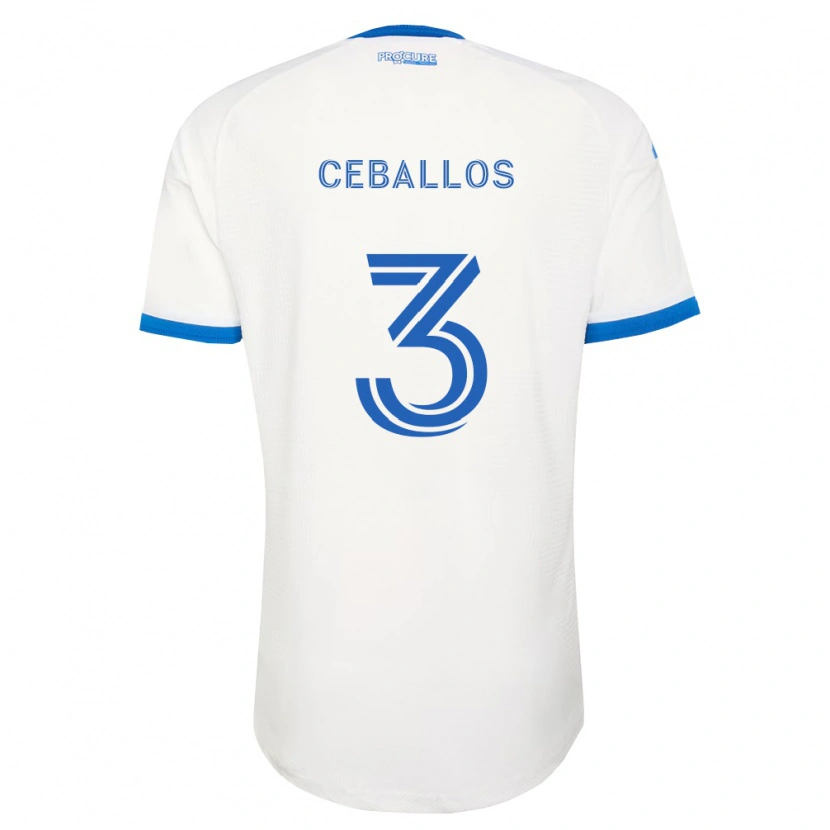Danxen Herren Brayan Ceballos #3 Himmelblau Weiß Auswärtstrikot Trikot 2026/27 T-Shirt