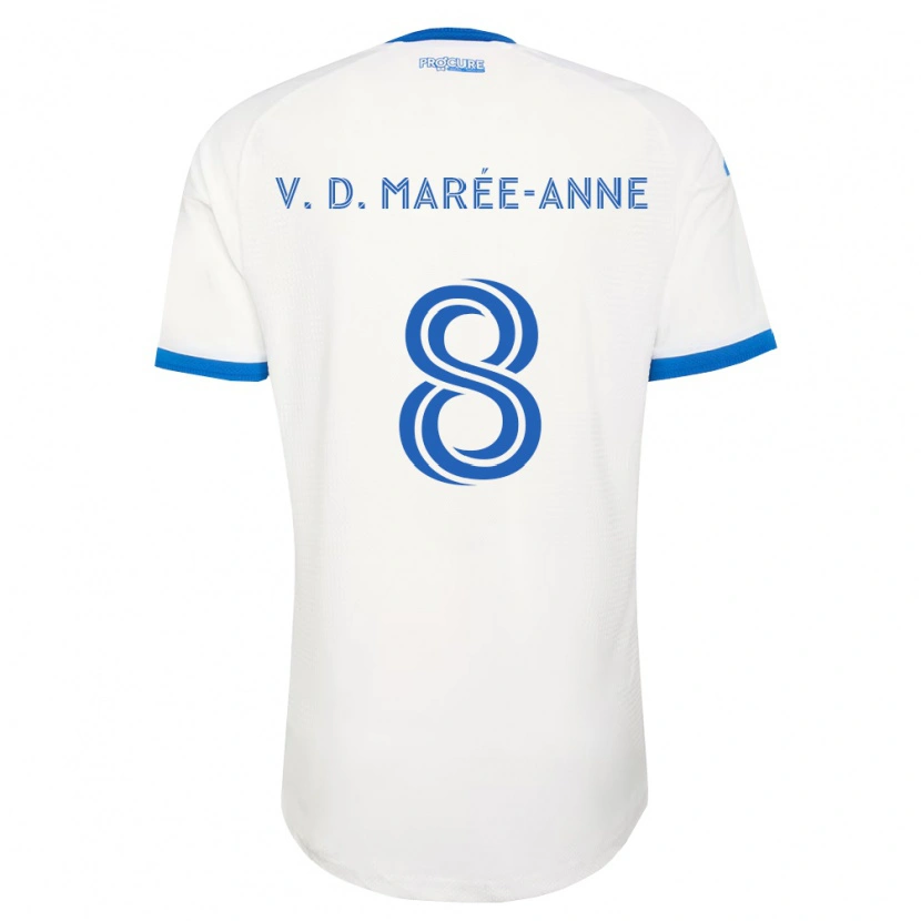 Danxen Herren Van Doesburg Marée-Anne #8 Himmelblau Weiß Auswärtstrikot Trikot 2026/27 T-Shirt