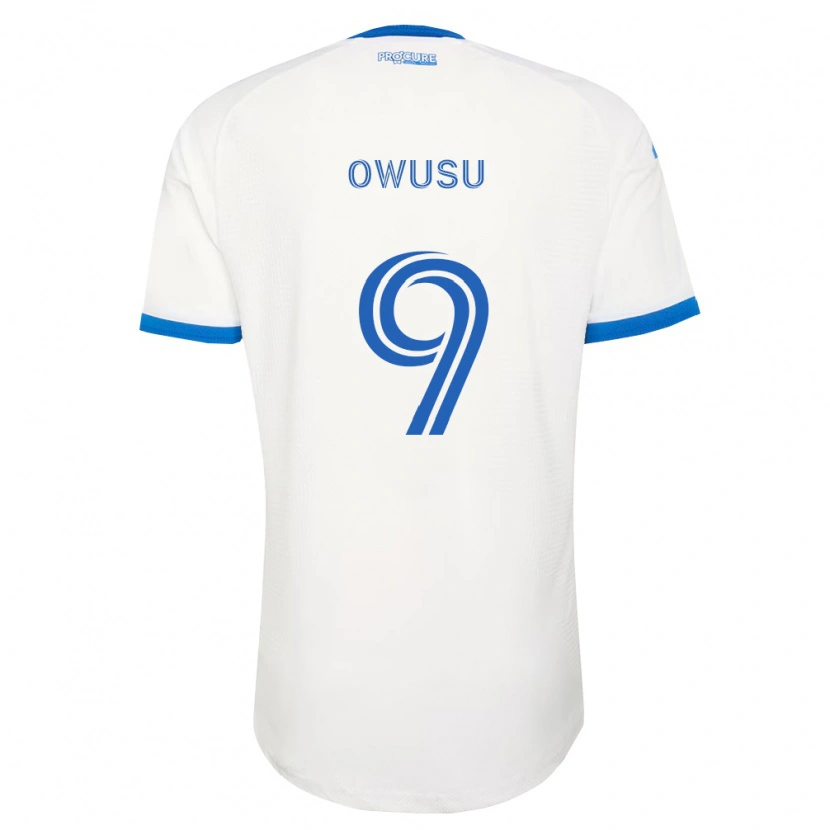 Danxen Herren Prince Owusu #9 Himmelblau Weiß Auswärtstrikot Trikot 2026/27 T-Shirt