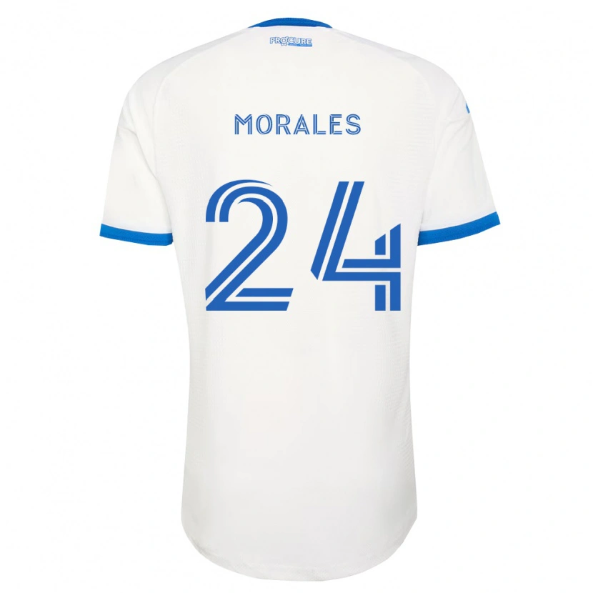 Danxen Herren Efraín Morales #24 Himmelblau Weiß Auswärtstrikot Trikot 2026/27 T-Shirt
