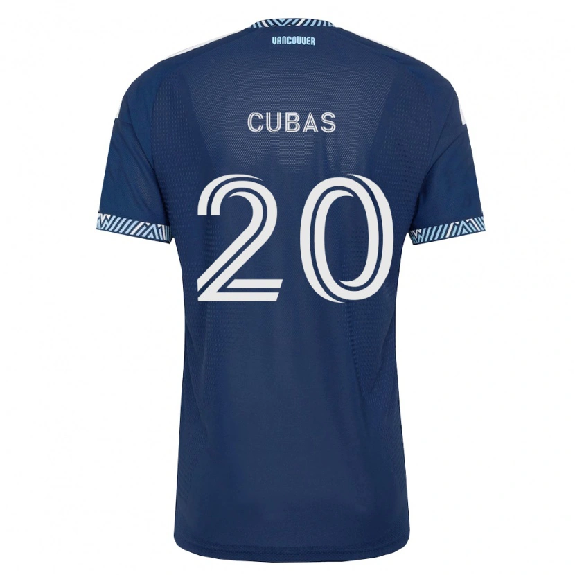Danxen Herren Andrés Cubas #20 Tiefblau Weiß Auswärtstrikot Trikot 2026/27 T-Shirt