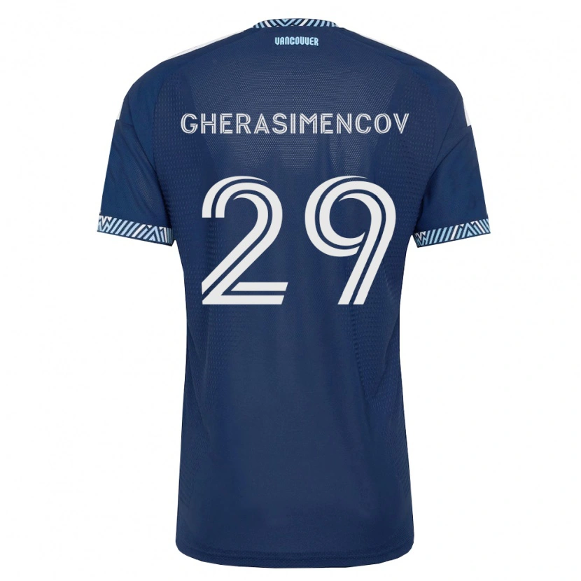Danxen Herren Mihail Gherasimencov #29 Tiefblau Weiß Auswärtstrikot Trikot 2026/27 T-Shirt