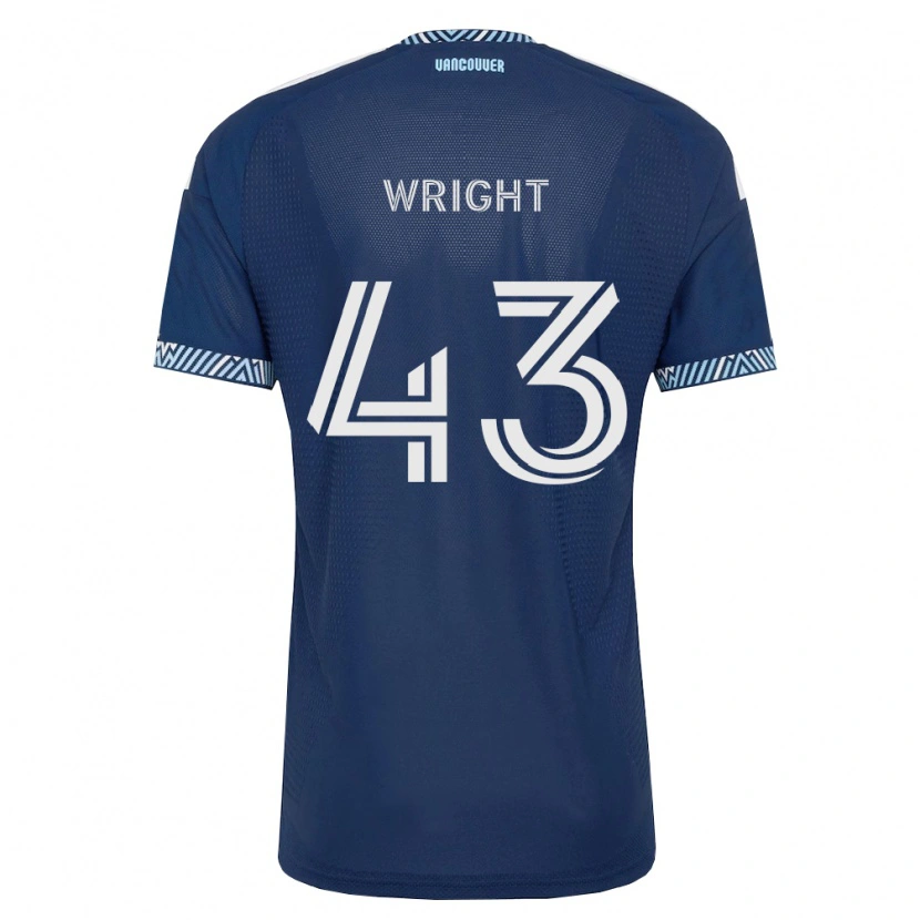 Danxen Herren Trevor Wright #43 Tiefblau Weiß Auswärtstrikot Trikot 2026/27 T-Shirt