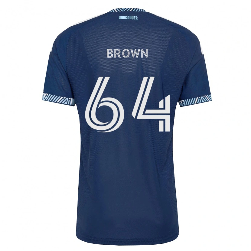 Danxen Herren Tyler Brown #64 Tiefblau Weiß Auswärtstrikot Trikot 2026/27 T-Shirt