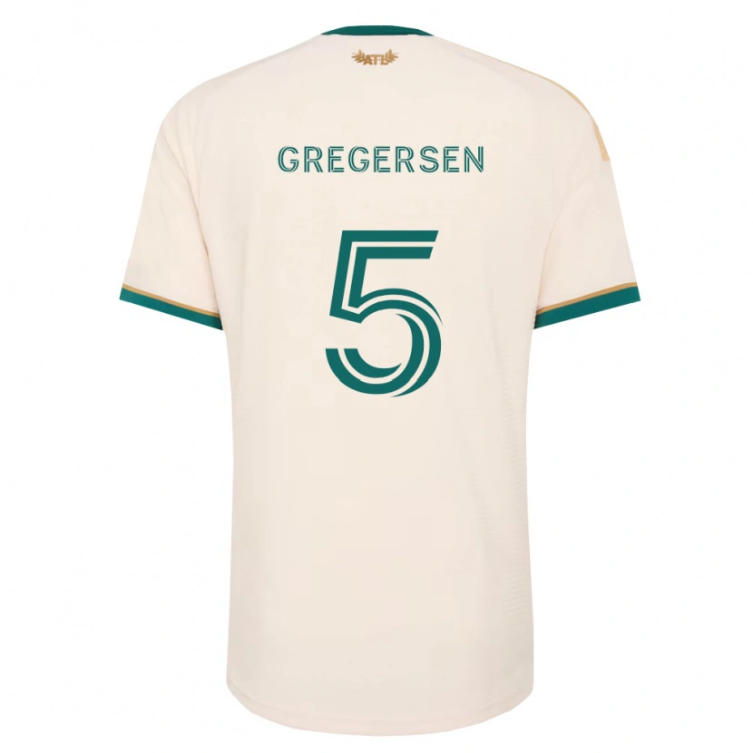 Danxen Herren Stian Gregersen #5 Champagner Grün Auswärtstrikot Trikot 2026/27 T-Shirt