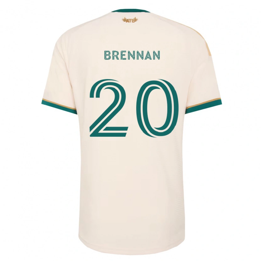 Danxen Herren Luke Brennan #20 Champagner Grün Auswärtstrikot Trikot 2026/27 T-Shirt