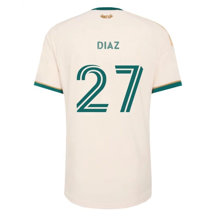 Danxen Herren Paulo Díaz #27 Champagner Grün Auswärtstrikot Trikot 2026/27 T-Shirt