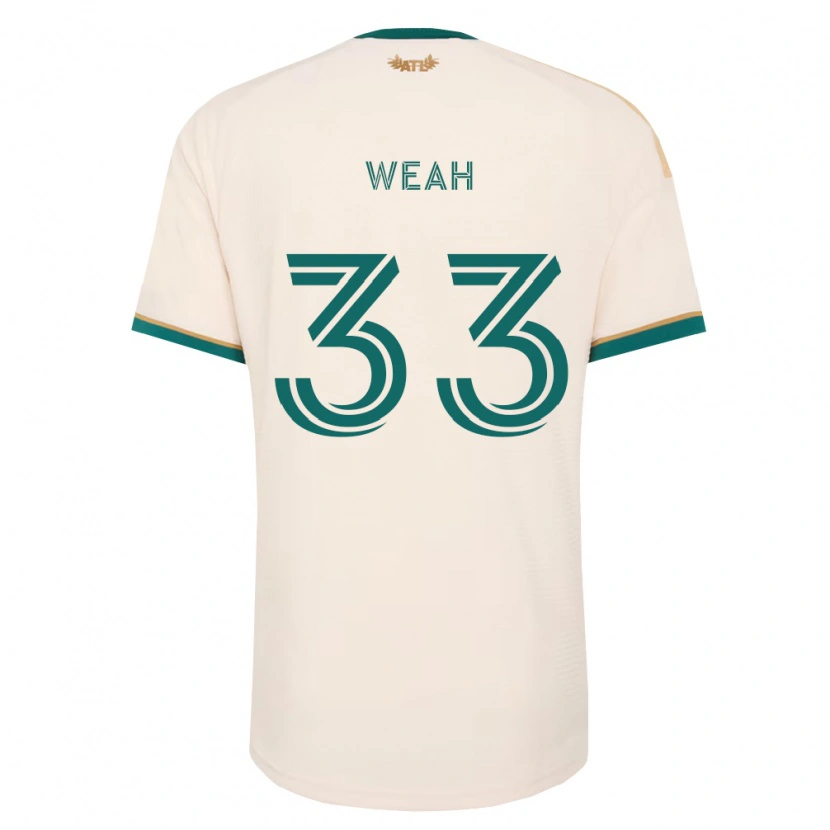 Danxen Herren Patrick Weah #33 Champagner Grün Auswärtstrikot Trikot 2026/27 T-Shirt
