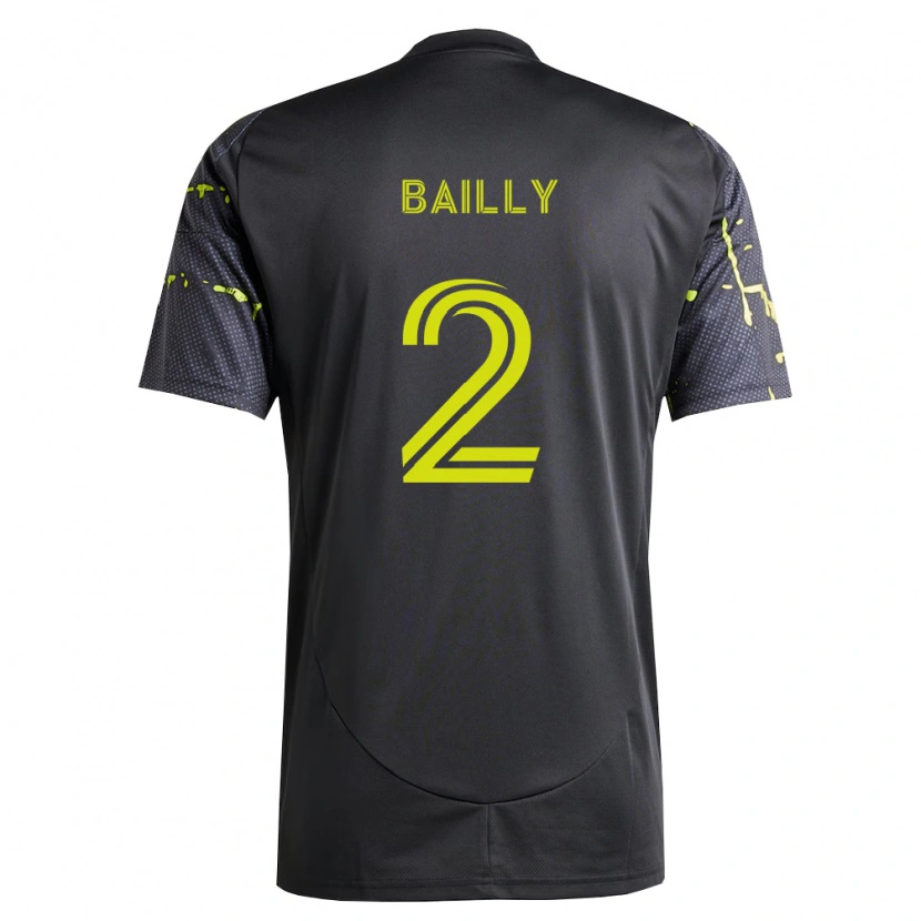 Danxen Herren Eric Bailly #2 Fluoreszierendes Gelb Schwarz Auswärtstrikot Trikot 2026/27 T-Shirt