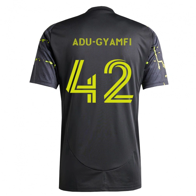 Danxen Herren Brent Adu-Gyamfi #42 Fluoreszierendes Gelb Schwarz Auswärtstrikot Trikot 2026/27 T-Shirt
