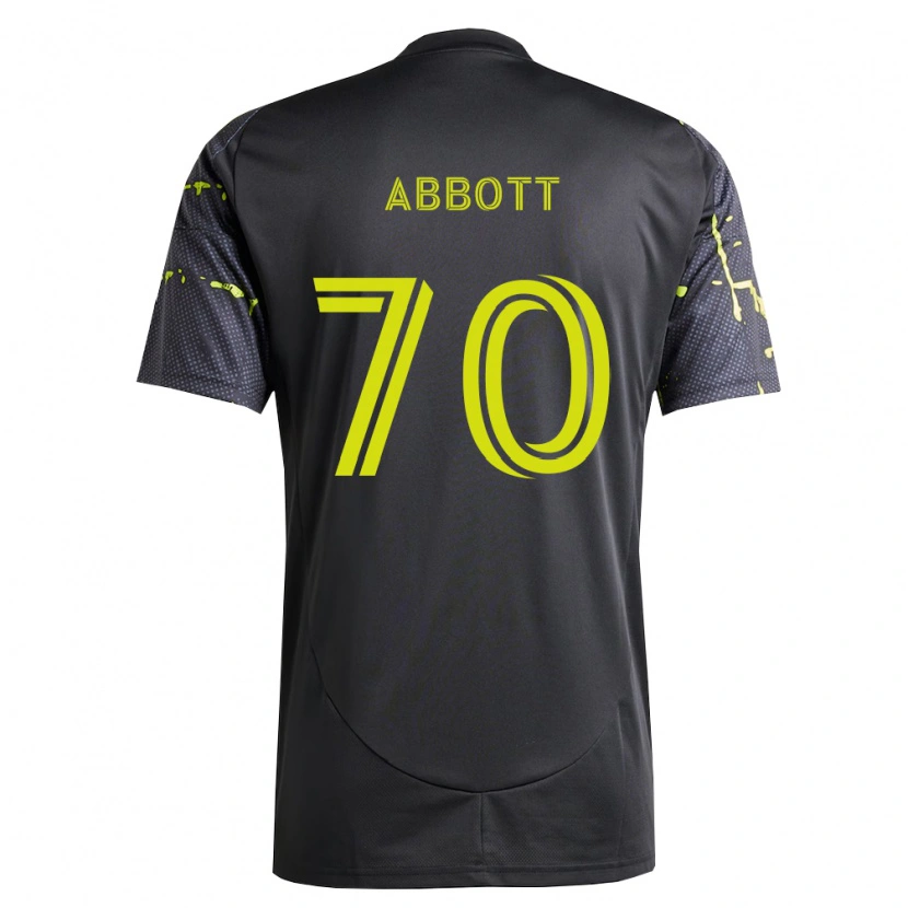 Danxen Herren Keller Abbott #70 Fluoreszierendes Gelb Schwarz Auswärtstrikot Trikot 2026/27 T-Shirt