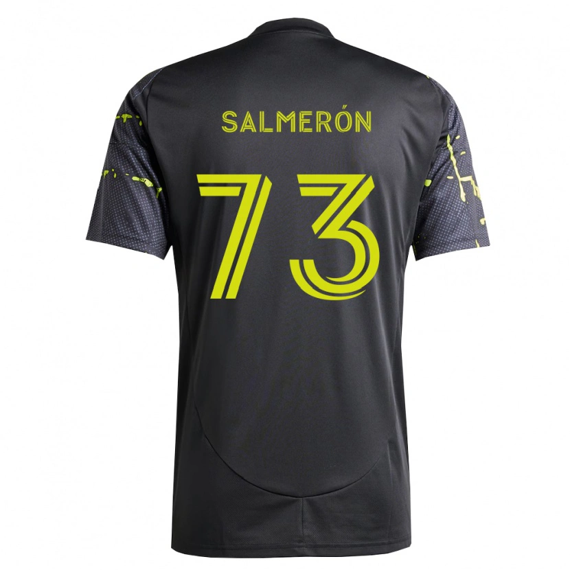 Danxen Herren Jorge Salmerón #73 Fluoreszierendes Gelb Schwarz Auswärtstrikot Trikot 2026/27 T-Shirt