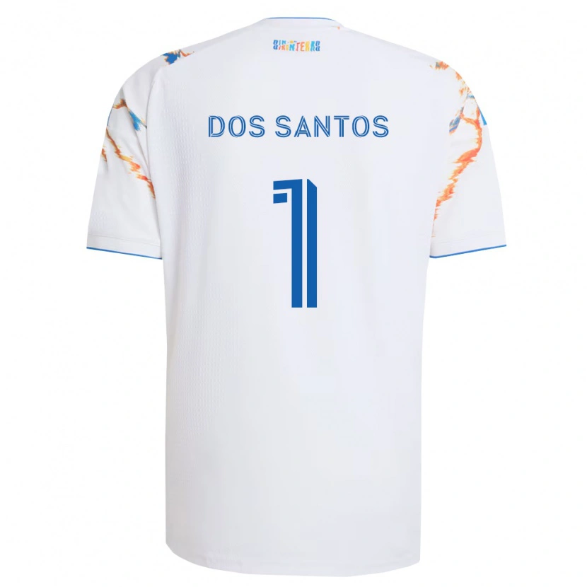 Danxen Herren Cj Dos Santos #1 Weiß Orange Blau Auswärtstrikot Trikot 2026/27 T-Shirt