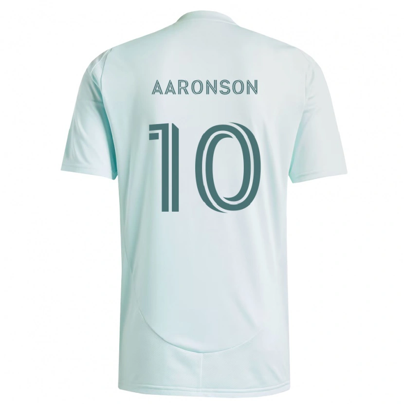 Danxen Herren Paxten Aaronson #10 Weiß Hellgrün Auswärtstrikot Trikot 2026/27 T-Shirt
