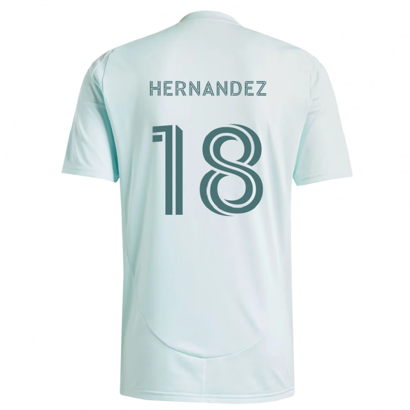 Danxen Herren Alex Hernandez #18 Weiß Hellgrün Auswärtstrikot Trikot 2026/27 T-Shirt