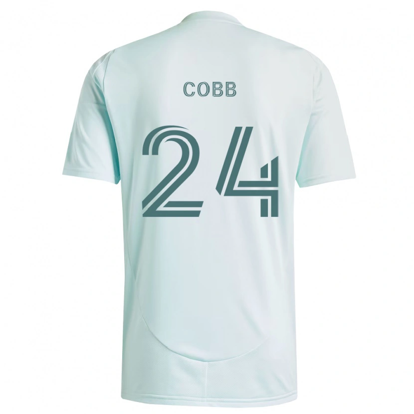 Danxen Herren Noah Cobb #24 Weiß Hellgrün Auswärtstrikot Trikot 2026/27 T-Shirt