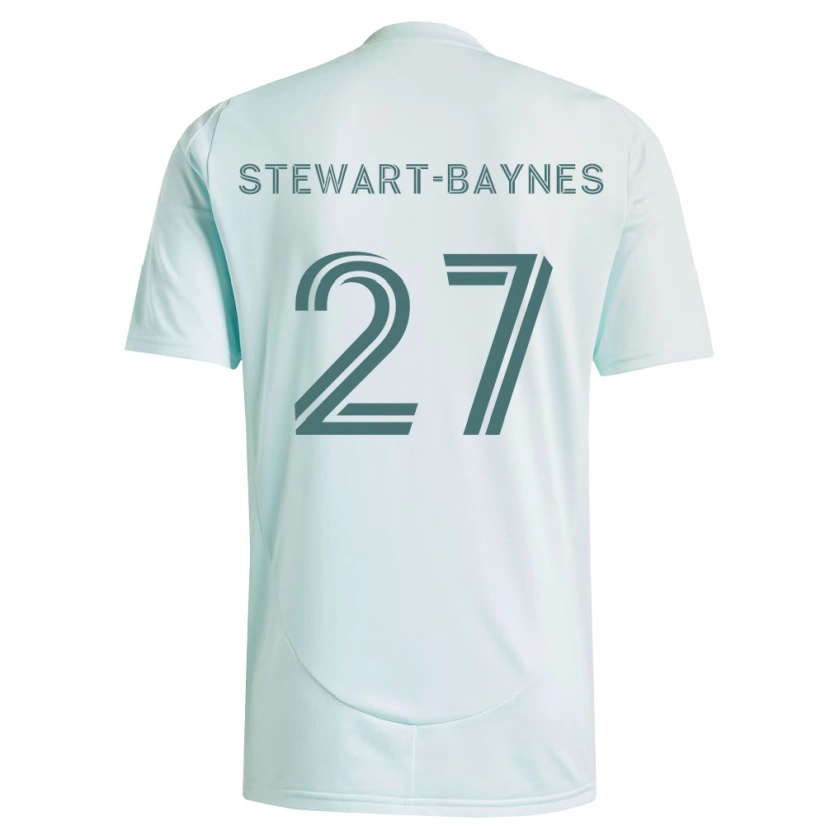 Danxen Herren Kimani Stewart-Baynes #27 Weiß Hellgrün Auswärtstrikot Trikot 2026/27 T-Shirt
