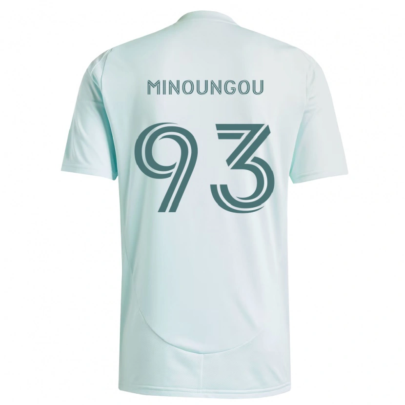 Danxen Herren Georgi Minoungou #93 Weiß Hellgrün Auswärtstrikot Trikot 2026/27 T-Shirt