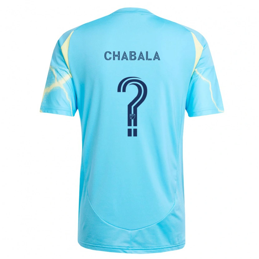 Danxen Herren Caleb Chabala #0 Hellblau Schwarz Hellgelb Auswärtstrikot Trikot 2026/27 T-Shirt