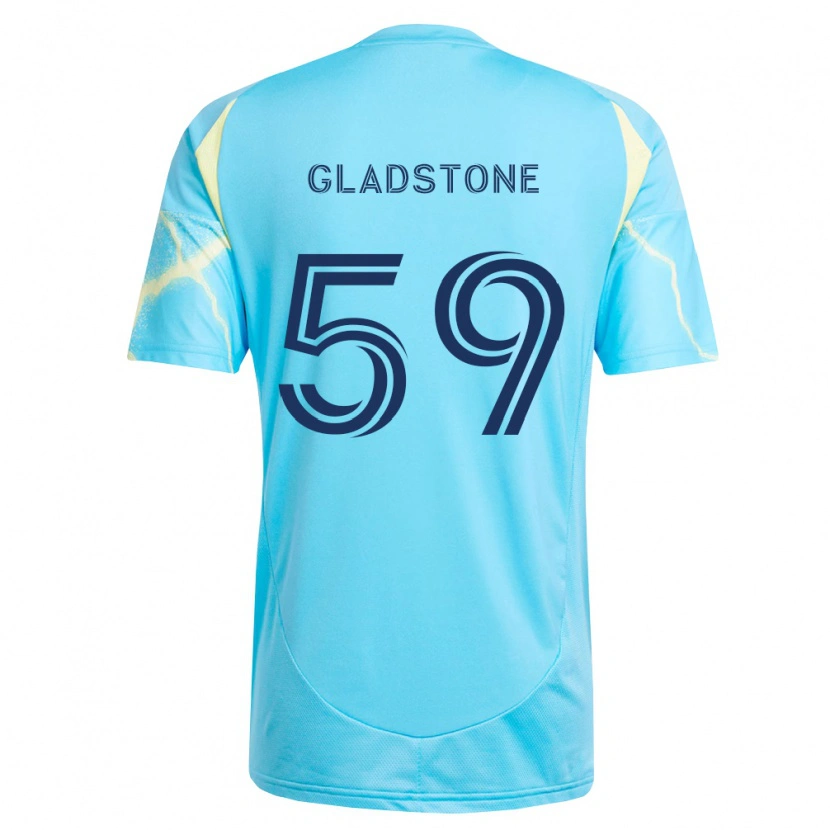 Danxen Herren Tyler Gladstone #59 Hellblau Schwarz Hellgelb Auswärtstrikot Trikot 2026/27 T-Shirt