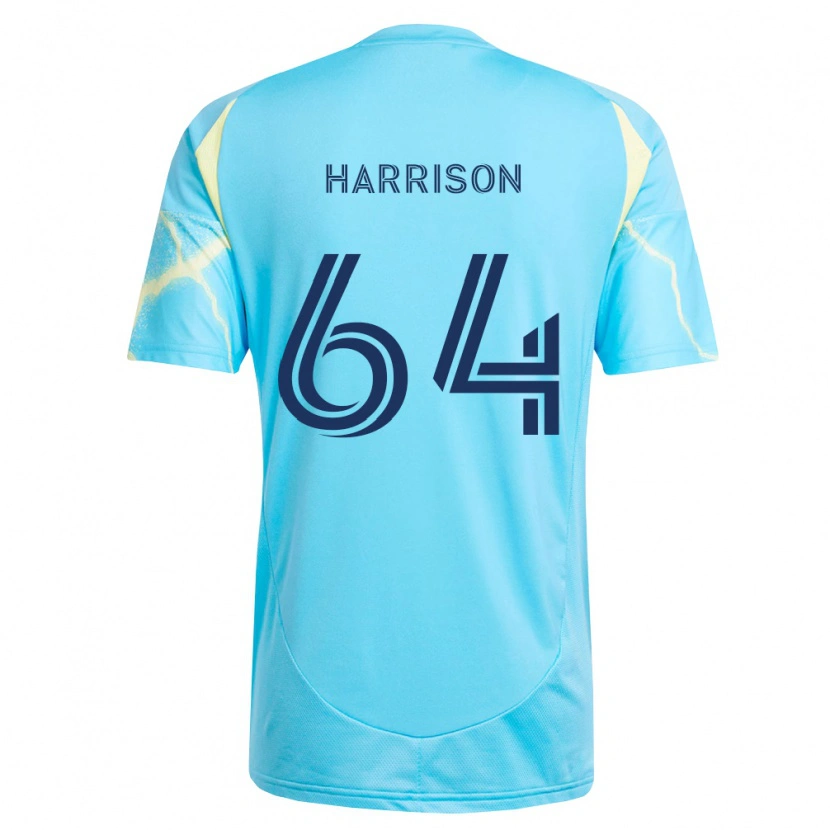 Danxen Herren Joshua Harrison #64 Hellblau Schwarz Hellgelb Auswärtstrikot Trikot 2026/27 T-Shirt