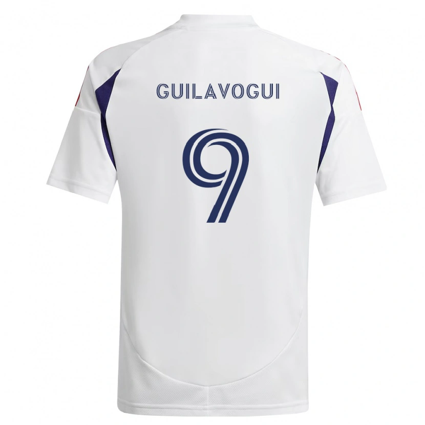 Danxen Herren Morgan Guilavogui #9 Königsblau Rot Braun Auswärtstrikot Trikot 2026/27 T-Shirt