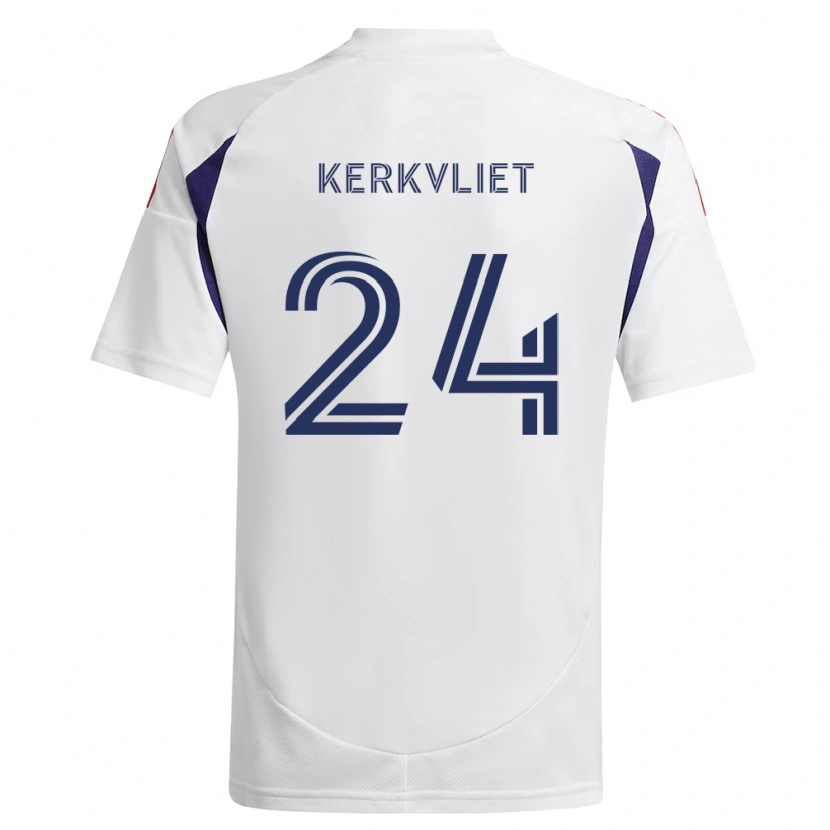 Danxen Herren Max Kerkvliet #24 Königsblau Rot Braun Auswärtstrikot Trikot 2026/27 T-Shirt