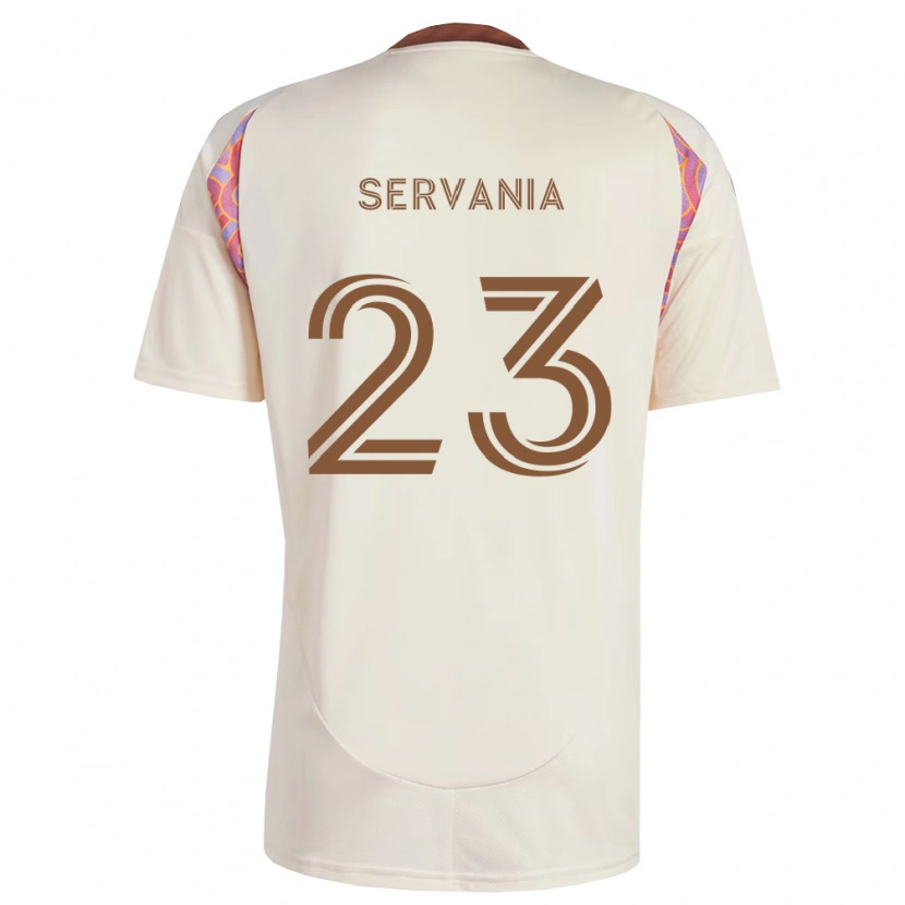 Danxen Herren Brandon Servania #23 Off-Weiß Pink Auswärtstrikot Trikot 2026/27 T-Shirt