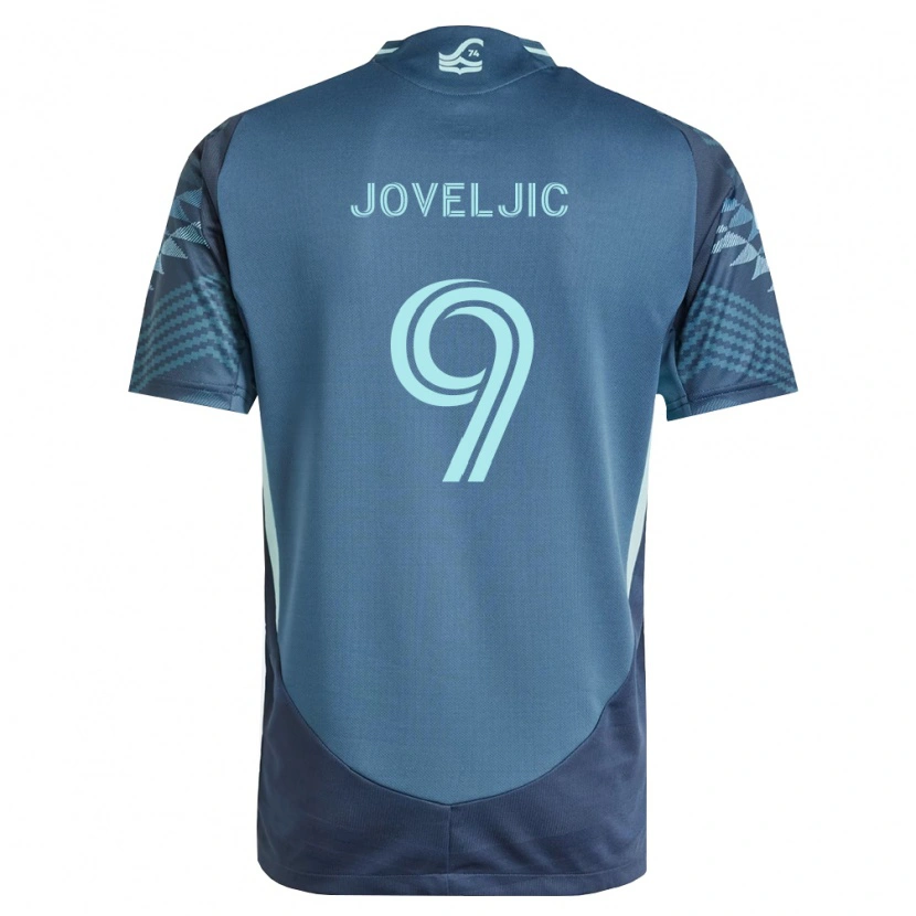 Danxen Herren Dejan Joveljić #9 Marineblau Grün Auswärtstrikot Trikot 2026/27 T-Shirt