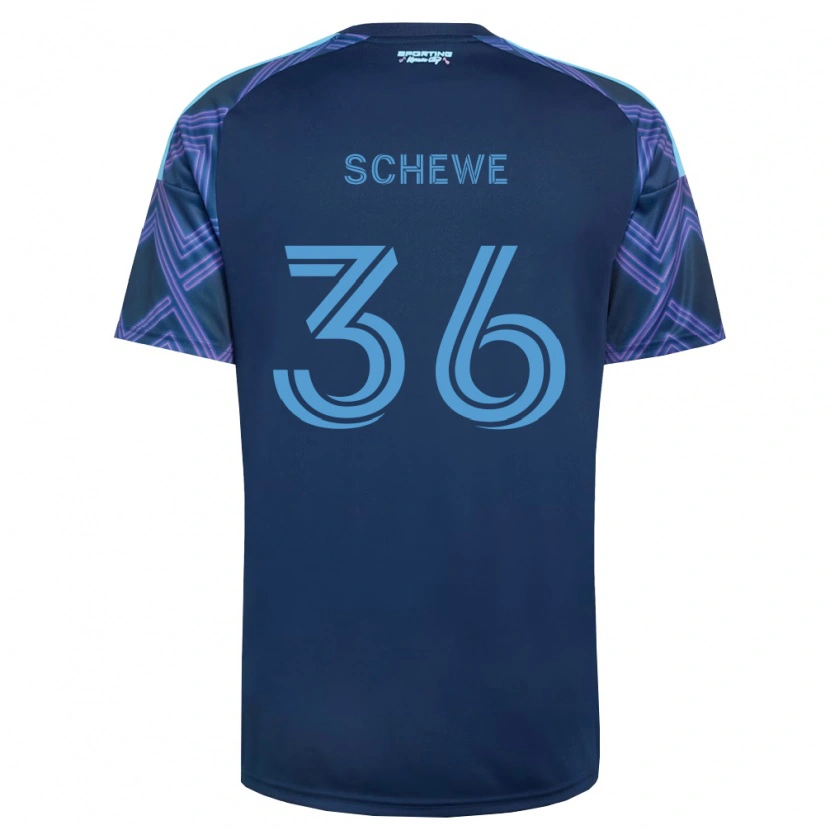 Danxen Herren Ryan Schewe #36 Königsblau Violett Auswärtstrikot Trikot 2026/27 T-Shirt