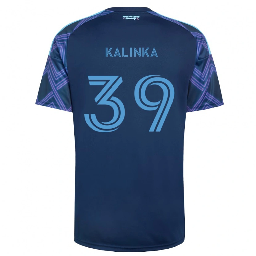 Danxen Herren Jaxson Kalinka #39 Königsblau Violett Auswärtstrikot Trikot 2026/27 T-Shirt