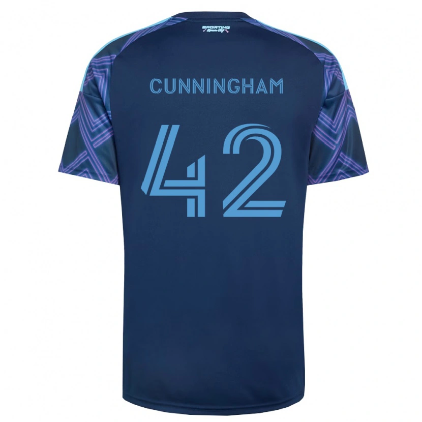 Danxen Herren Alex Cunningham #42 Königsblau Violett Auswärtstrikot Trikot 2026/27 T-Shirt